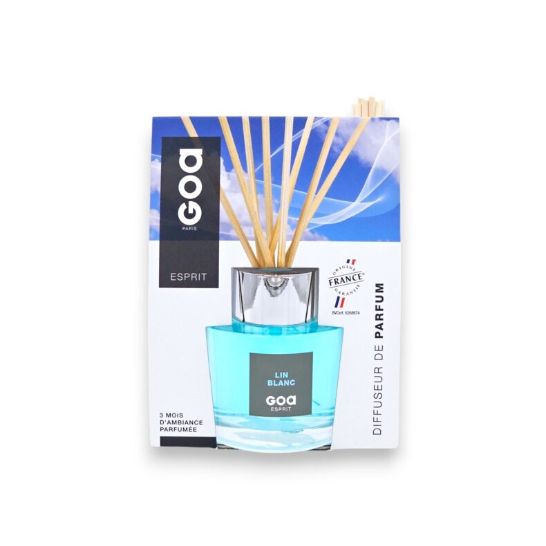aróma difuzér GOA – LIN BLANC – svieža čistá vôňa bielej bavlny do bytu