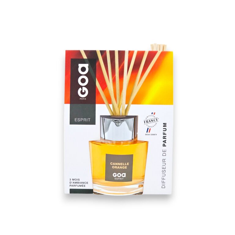 GOA aróma difuzér CANNELLE ORANGE – hrejivá pomarančovo-škoricová vôňa v 200 ml flakóne z kolekcie Esprit, ideálna na zimné obdobie