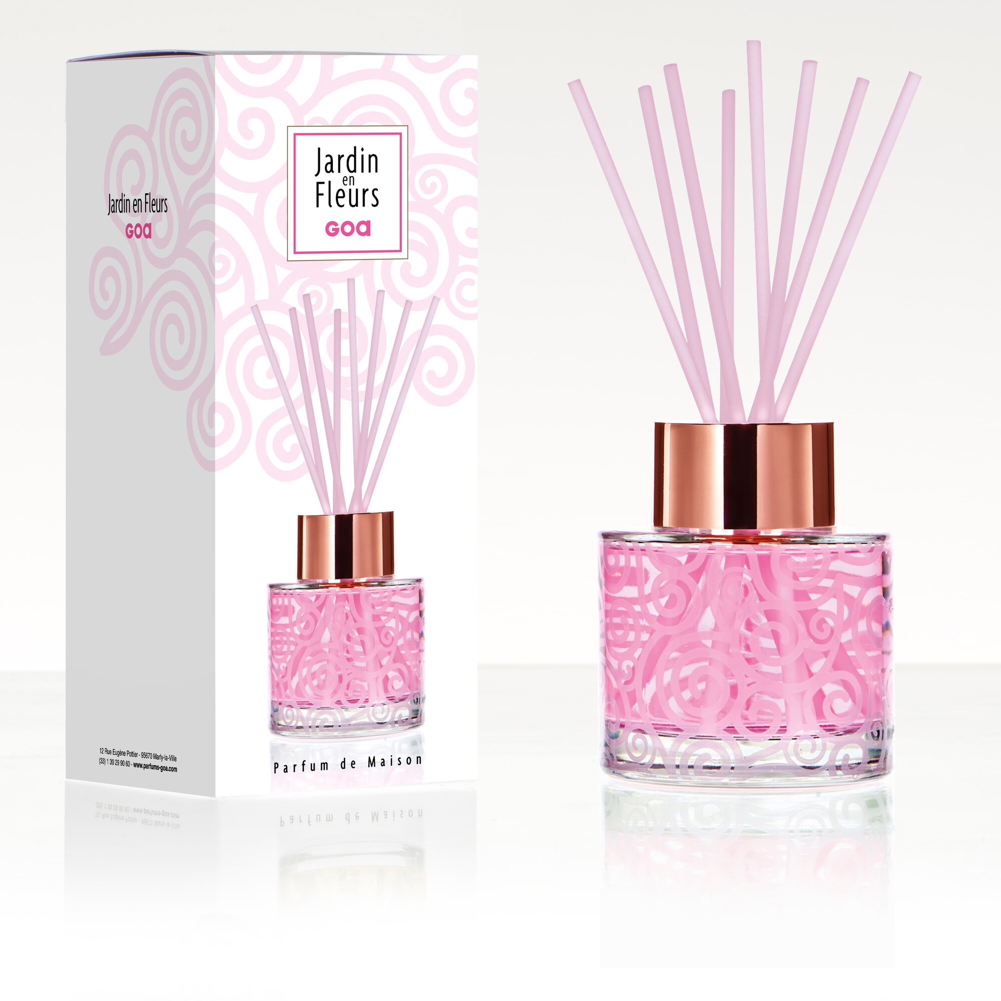 aroma-difuzer-intemporelle-vona-50-429.jpg GOA aróma difuzér JARDIN EN FLEURS – vôňa kvetinovej záhrady, 200 ml, kolekcia INTEMPORELLE